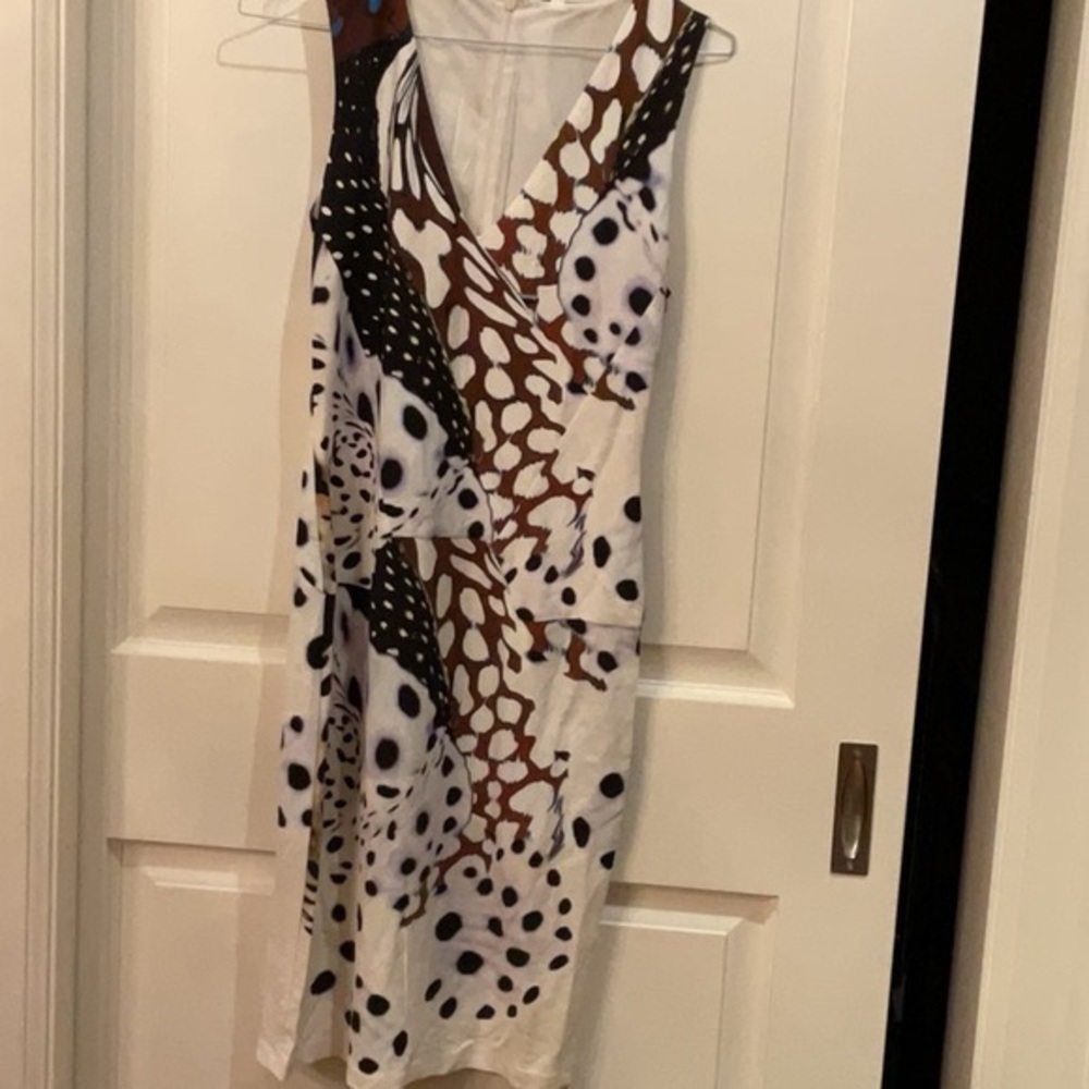 Roberto Cavalli Bodycon Leopard Dress In 42 Or Size